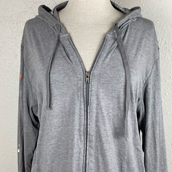 EUC District Womens Gray Microsoft Zip-up Hoodie Size XL - Picture 2 of 7